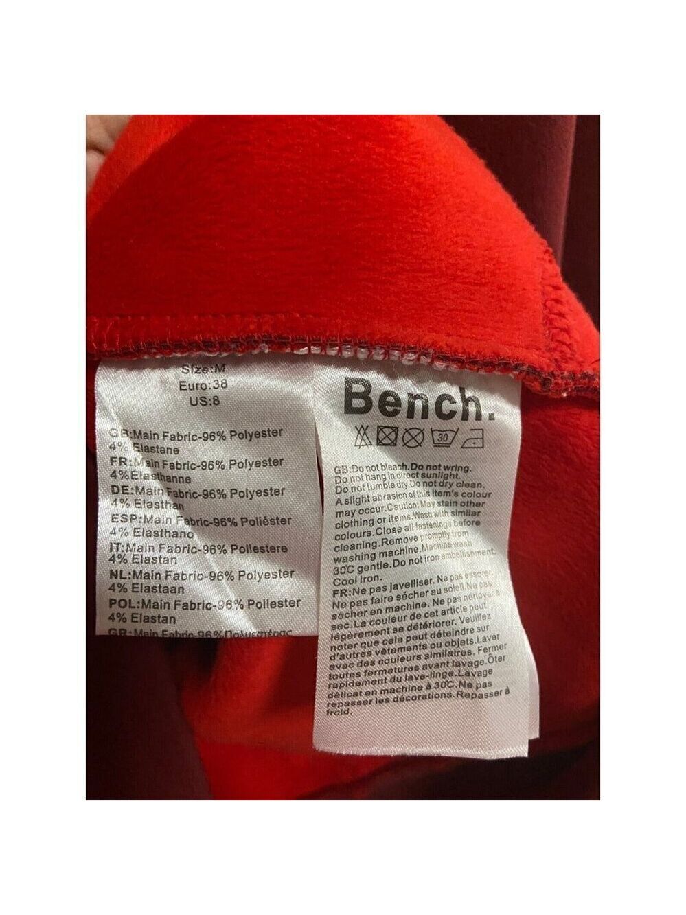 Bench Women's Zip-Up Wine Color Jacket Size M - Picture 10 of 12